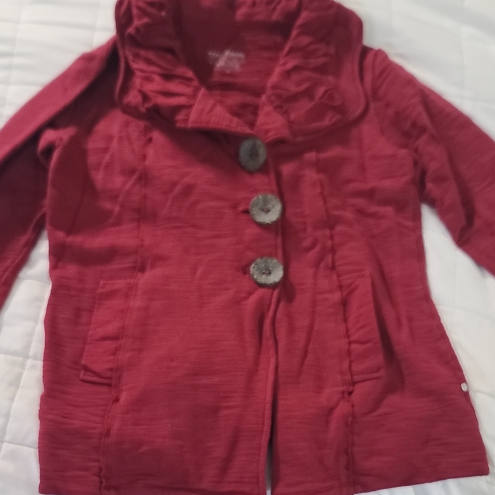 Stylish Ladies Burgundy Jacket
